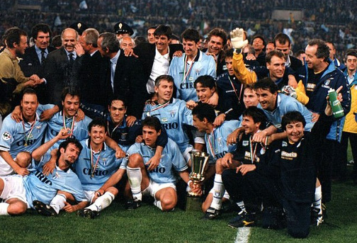 Lazio a jeho historické vítězství Finále Coppa Italia 1998 proti AC Milanu